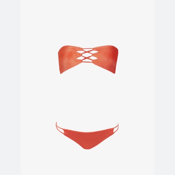 NEW Never Worn Sara Cristina Hava Shimmering Bikini Set, Xs - Picture 2 of 9